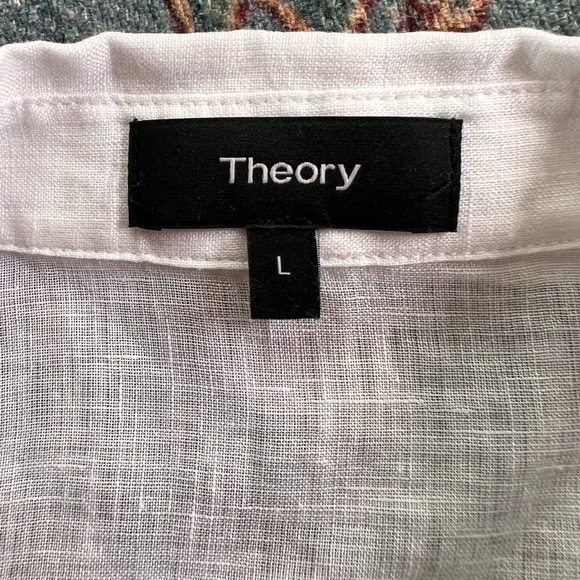 Theory linen button up shirt - Picture 4 of 5